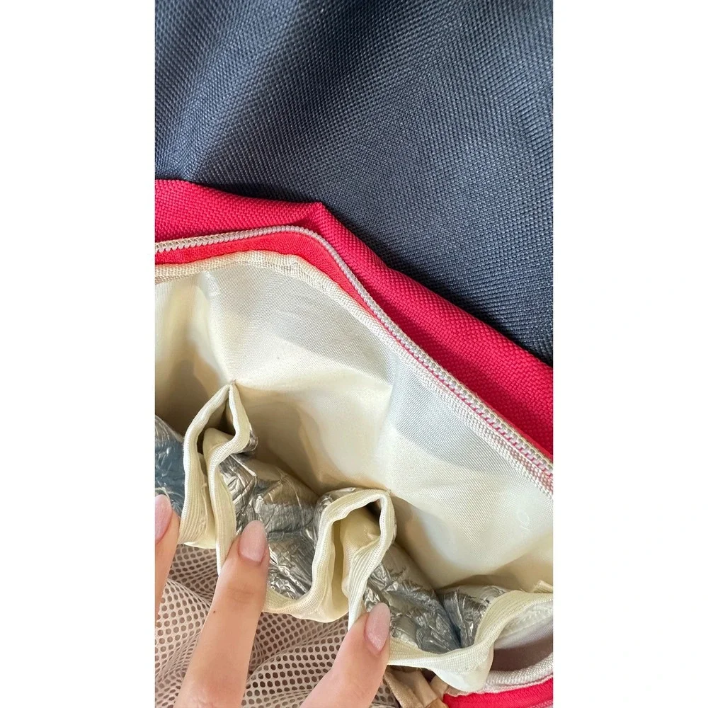 Land Diaper Bag Backpack Women OS‎ Black Red Grey Canvas Chic Mom Travel Utility